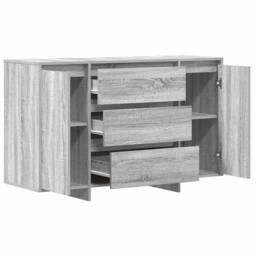 Berkfield Home Sideboard Grey Sonoma 120x41x75 cm Engineered Wood - Size: 120 x 41 x 75 cm - thumbnail 5