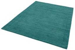 The Rug Shop UK Handmade Luxurious Modern Plain Wool Easy To Clean Area Rug in Teal - Size: 200 cm x 290 cm - thumbnail 3