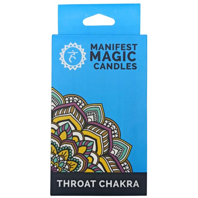 KDMD Manifest Magic Candles (pack of 12) - Blue - Throat Chakra - image 1