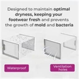 Nordara Grey-12 pcs Large Box Transparent Clear Plastic Stackable in Grey - Size: 500mm - thumbnail 4