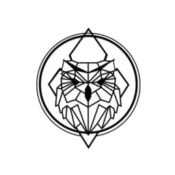 Decortie Modern Metal Wall Art 'Owly' Home Ornament Decorative Minimalist Design Hanging Wall Sculpture in Black - thumbnail 2