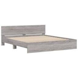 Berkfield Home Durable Bed Frame without Mattress Grey Sonoma 180x200 cm Super King - thumbnail 4