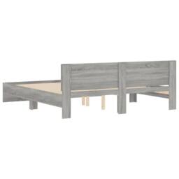 Berkfield Home Durable Bed Frame without Mattress Grey Sonoma 180x200 cm Super King - thumbnail 7