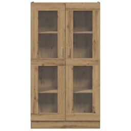 Berkfield Home Highboard Artisan Oak 82.5x30.5x150 cm Engineered Wood in Brown - thumbnail 4