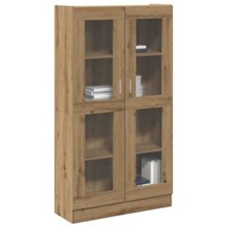 Berkfield Home Highboard Artisan Oak 82.5x30.5x150 cm Engineered Wood in Brown - thumbnail 1