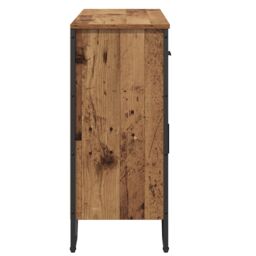 Berkfield Home Sideboard Old Wood Oak 97x32.5x74.5 cm Engineered Wood in Brown - thumbnail 7