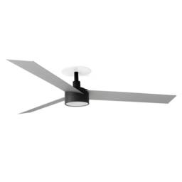 Netlighting Cruiser Recessed 132cm Ceiling Fan Matt Black Aluminium Blades CCT