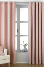 Atlantic Twill Woven Eyelet Curtains