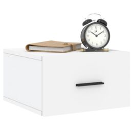 Berkfield Home Wall-mounted Bedside Cabinets 2 pcs White 35x35x20 cm - Size: 35 x 35 x 20 cm - thumbnail 3