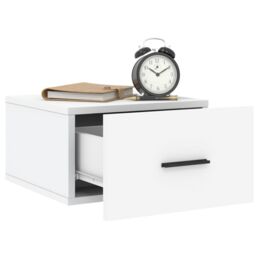 Berkfield Home Wall-mounted Bedside Cabinets 2 pcs White 35x35x20 cm - Size: 35 x 35 x 20 cm - thumbnail 4