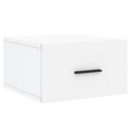 Berkfield Home Wall-mounted Bedside Cabinets 2 pcs White 35x35x20 cm - Size: 35 x 35 x 20 cm - thumbnail 5