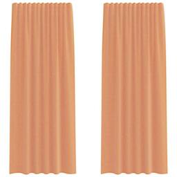 Berkfield Home Voile Curtains with Rod Pockets 2 pcs Terracotta