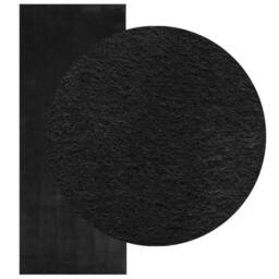 Berkfield Home Rug HUARTE Short Pile Soft & Washable Black 80x200 cm - Size: Medium - thumbnail 1