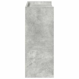 Berkfield Home Shoe Rack Concrete Grey 60x25x62 cm Engineered Wood - Size: 60 x 25 x 62 cm - thumbnail 5