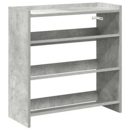 Berkfield Home Shoe Rack Concrete Grey 60x25x62 cm Engineered Wood - Size: 60 x 25 x 62 cm - thumbnail 2