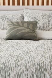 Nalu Nicole Scherzinger 'Dune' Cotton Duvet Cover Set in Green - Size: Super King - thumbnail 2