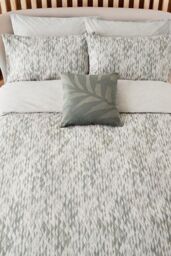 Nalu Nicole Scherzinger 'Dune' Cotton Duvet Cover Set in Green - Size: Super King - thumbnail 4