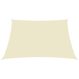 Berkfield Home Sunshade Sail Oxford Fabric Rectangular 4x5 m Cream in Beige - thumbnail 2