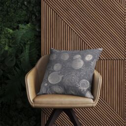 Warren Reed - Designer Sun & Moon in Grey Outdoor Cushion - Size: 45 cm x 45 cm - thumbnail 2