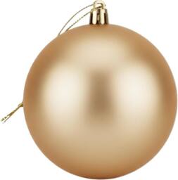 Shatchi 25cm Mat Christmas Bauble - Premium Bauble & Home Décor Ornament in Cream - thumbnail 2