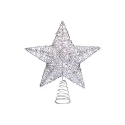 Garden Greatness Dazzling Silver Star Tree Topper - Size: 1 Pack - thumbnail 2