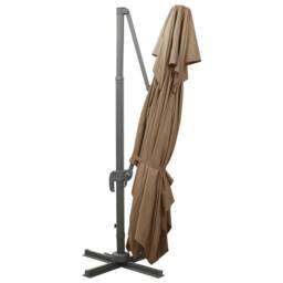 Berkfield Home Cantilever Garden Parasol with Double Top Taupe 400x300 cm - thumbnail 4