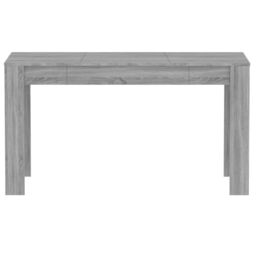 Berkfield Home Dining Table Grey Sonoma 140x74.5x76 cm Engineered Wood - thumbnail 3