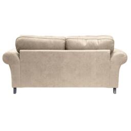 Furniture 786 Oakland Suede Leather 3 Seater Sofa in Stone - thumbnail 4