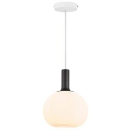 Nordlux Modern Indoor Pendant Light White Glass E27 Hand Blown - Mains Powered, IP20 - thumbnail 2