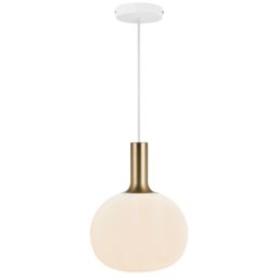Nordlux Modern Indoor Pendant Light White Glass E27 Hand Blown - Mains Powered, IP20 - thumbnail 6