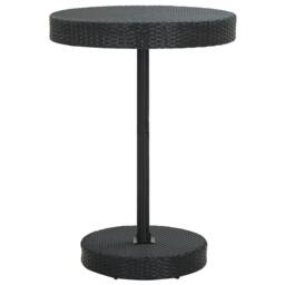 Berkfield Home Decorative 5 Piece Garden Bar Set with Cushions Poly Rattan Black - thumbnail 6