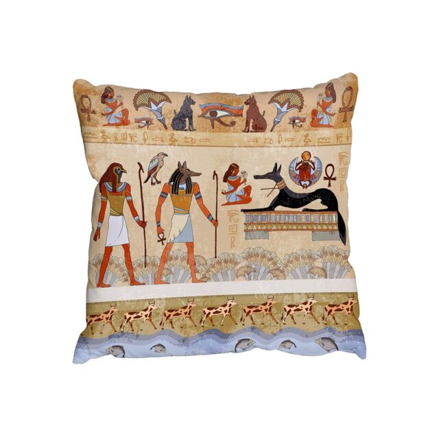 Benjamin Tate Design Cushions - Egyptian Mythelogical Drawings (Cushion)