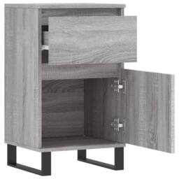 Berkfield Home Sideboards 2 pcs Grey Sonoma 40x35x70 cm Engineered Wood - Size: 40 x 35 x 70 cm - thumbnail 7