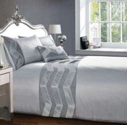 Rapport Home Valencia Boudoir Filled Cushion (50x30 cm) in Silver - Size: 30 cm x 50 cm - thumbnail 1