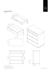 Orsina Spacious Black High Gloss 4 Drawer Chest, Modern Chest Of Drawers For Livingroom, Minimalist Storage Chest - thumbnail 4