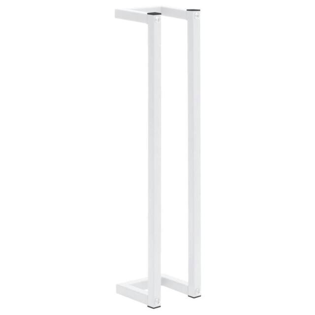 Berkfield Home Towel Rack White 12.5x12.5x60 cm Steel - image 1