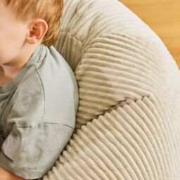 icon Kids Kingston Corduroy Classic Bean Bag in Stone - thumbnail 9