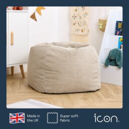 icon Kids High Rest Beanbag in Corduroy in Stone - thumbnail 4