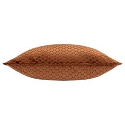 Paoletti Neptune Velvet Cushion in Copper - Size: 50 cm x 50 cm - thumbnail 3