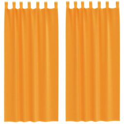 Berkfield Home Voile Curtains with Loops 2 pcs Orange 140x225 cm - thumbnail 2