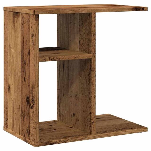 Berkfield Home Side Table Old Wood 50x30x50 cm Engineered Wood in Brown - Size: 50 x 30 x 50 cm - image 1