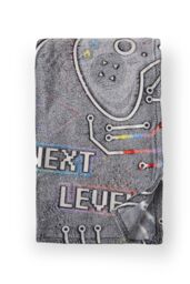 Catherine Lansfield 'Game Over' Glow in the Dark Fleece Cosy Fleece Blanket Throw in Black - Size: 130 cm x 170 cm - thumbnail 6