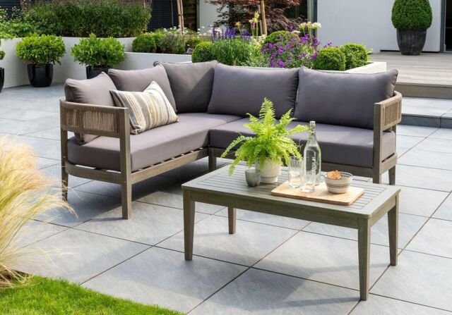 Norfolk Leisure Lifestyle Arden Rope Corner Set in Light Brown