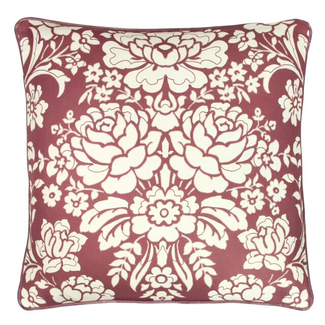 Paoletti Melrose Traditional Floral Cushion in Plum - Size: 50 cm x 50 cm - image 1