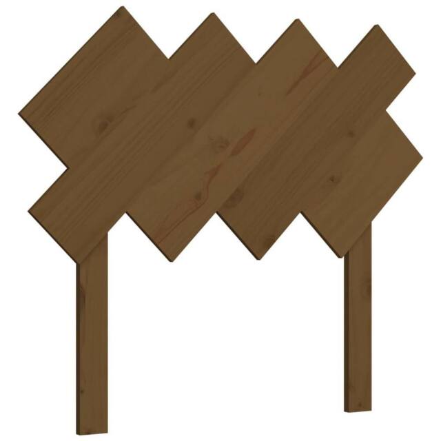 Berkfield Home Bed Headboard Honey Brown 92x3x81 cm Solid Wood Pine - Size: 92 x 3 x 81 cm - image 1