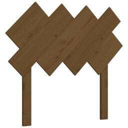 Berkfield Home Bed Headboard Honey Brown 92x3x81 cm Solid Wood Pine - Size: 92 x 3 x 81 cm