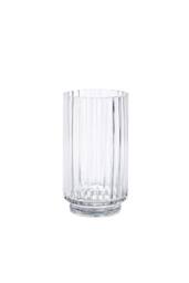 KDMD Clear Fluted Cylinder Glass Vase 21cm - thumbnail 1