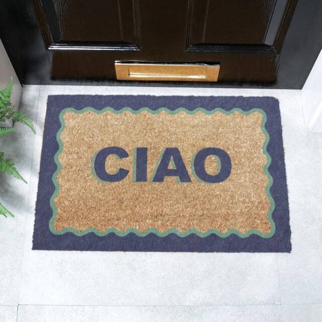 Artsy Mats Ciao Coir Doormat (60 x 40cm) in Tan - Size: 40 cm x 60 cm - image 1