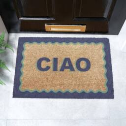 Artsy Mats Ciao Coir Doormat (60 x 40cm) in Tan - Size: 40 cm x 60 cm - thumbnail 1
