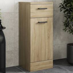 KORVIXA Bathroom Laundry Unit Cabinet in Brown - thumbnail 3